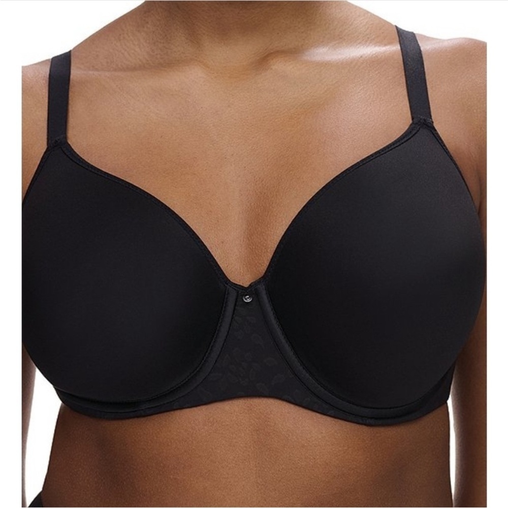 Chantelle bra 36H Black Comfort Chic full cup custom fit plus size new $78
